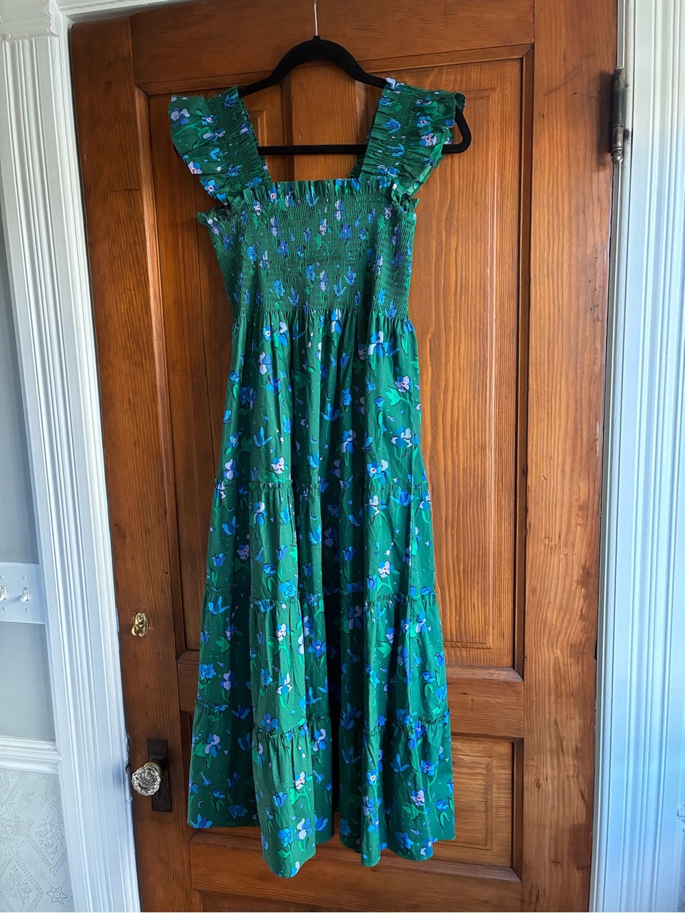 Ellie Nap Dress by Hill House Home size small - Emerald Space Floral pattern